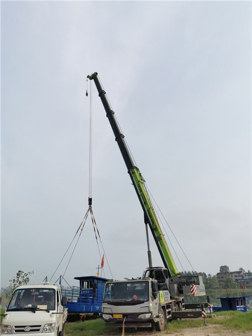 蓬安县桥梁建设吊装案例